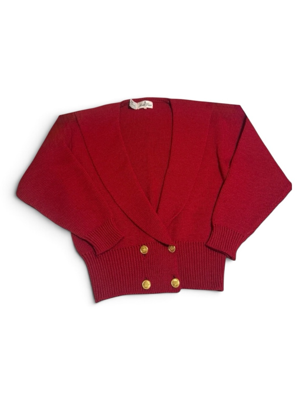 Vintage Marli Cross Pure Wool Cardigan Made in Ireland